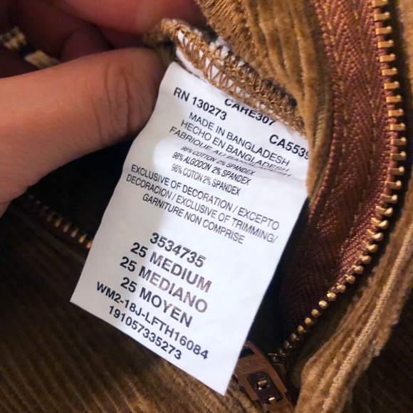 *SOLD* Lee High Rise Cord Flare Jeans - Picture 8 of 8